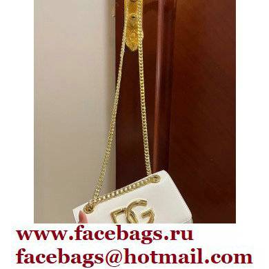 Dolce  &  Gabbana Calfskin 3.5 Chain phone bag White